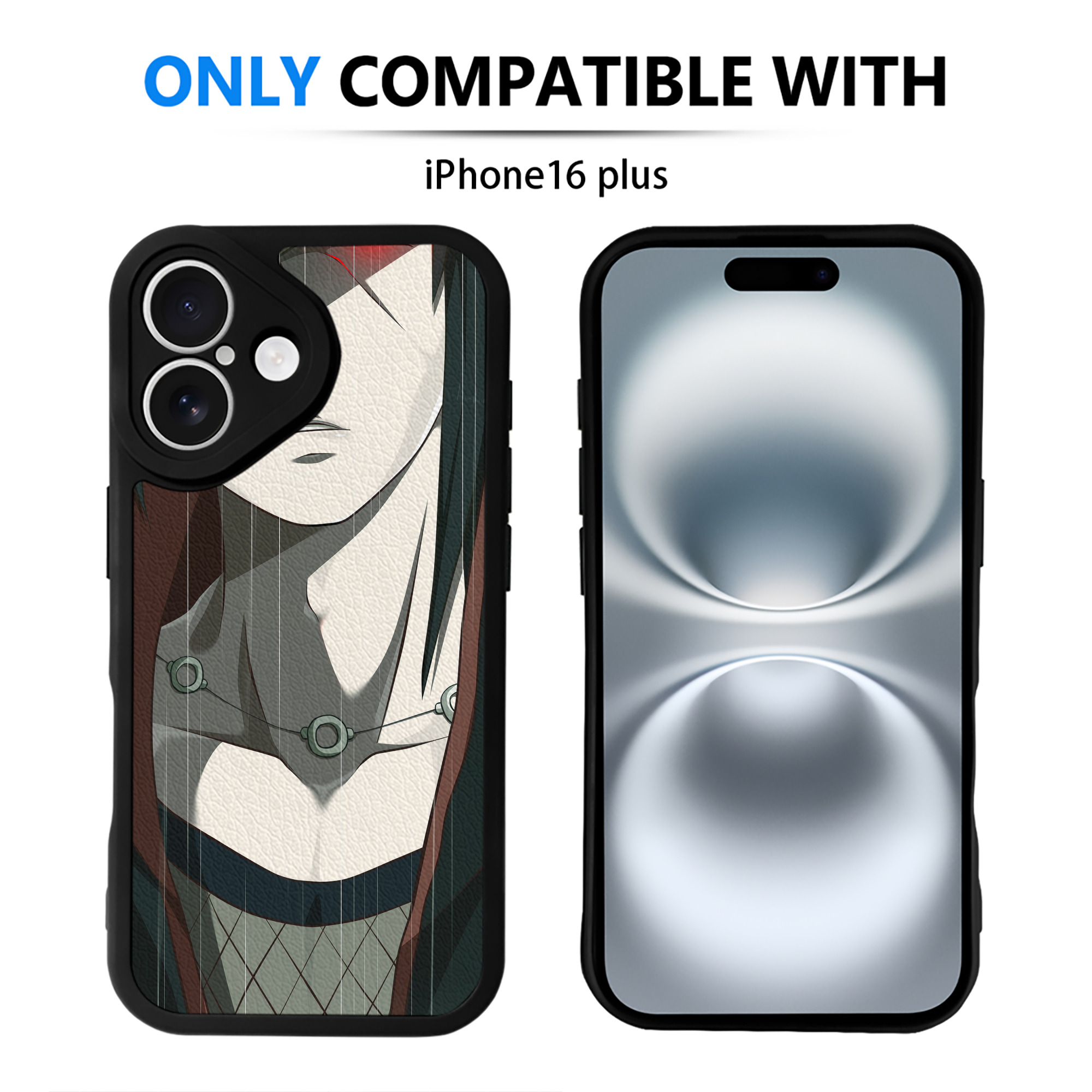 （画像用） NARUTO -ナルト- NARUTO -ナルト- 疾風伝 【iPhone 16シリーズ対応】シリコンスマホケース（レザー調） 材質：シリコン